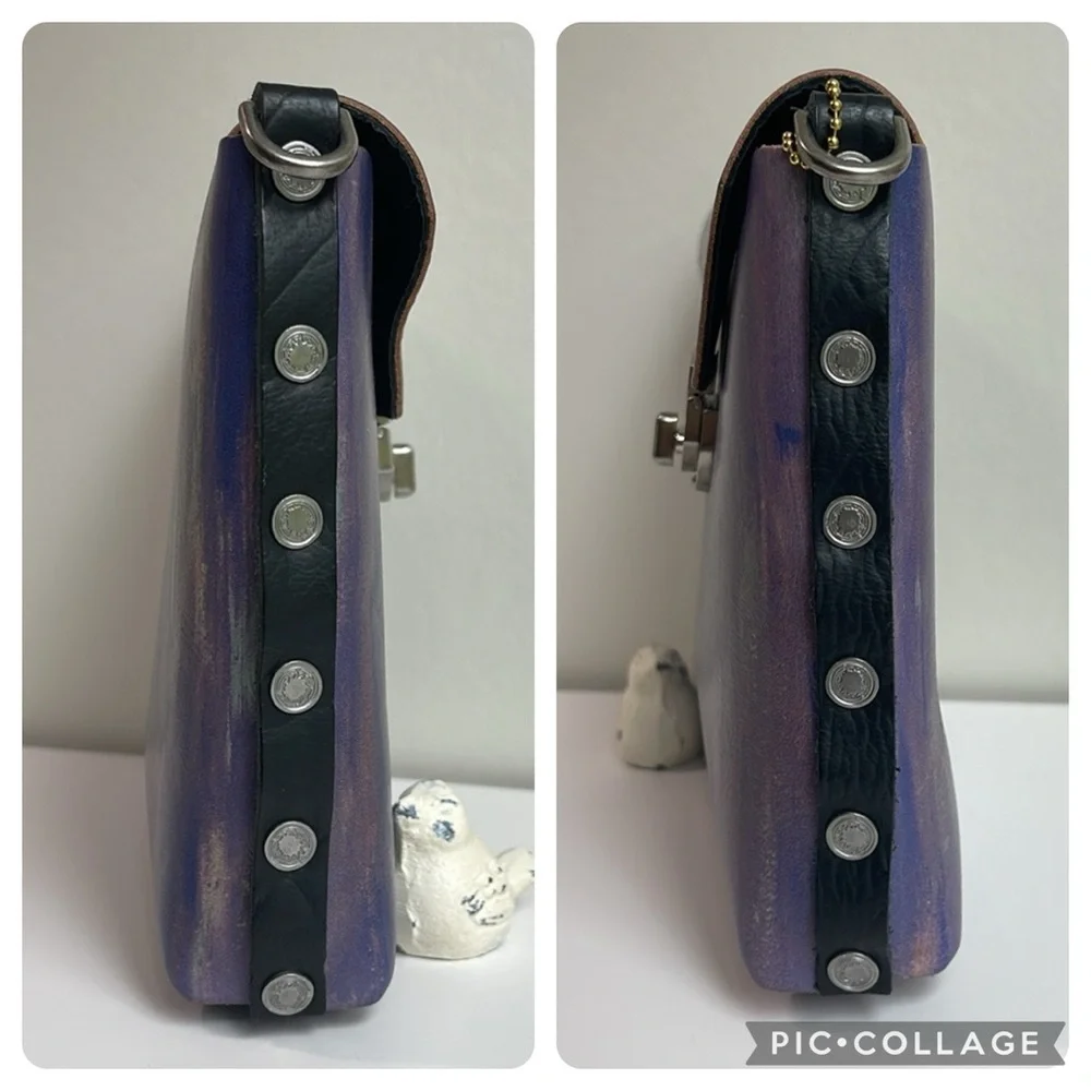 Jon Wye Leather Clutch Crossbody - Picture 11 of 17